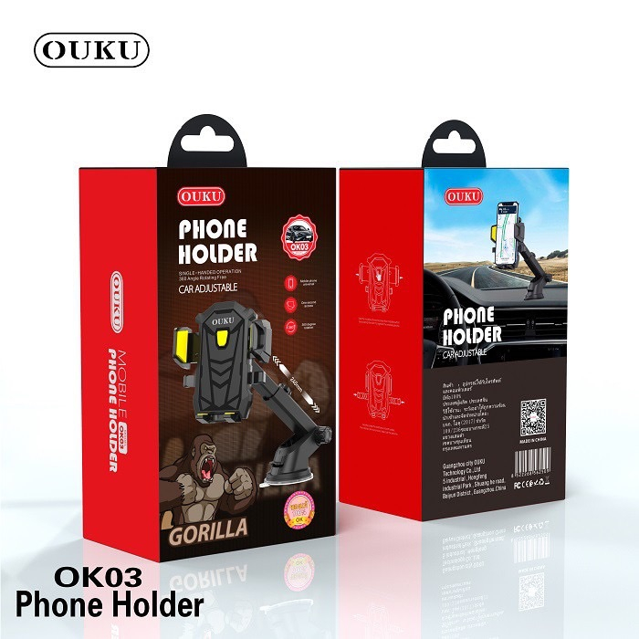 ouku-รุ่น-ok03-ที่จับโทรศัพท์-ที่ยึดมือถือ-ในรถยนต์-กับคอลโซล-หรือกระจก-แท้พ้รอมส่ง-240266