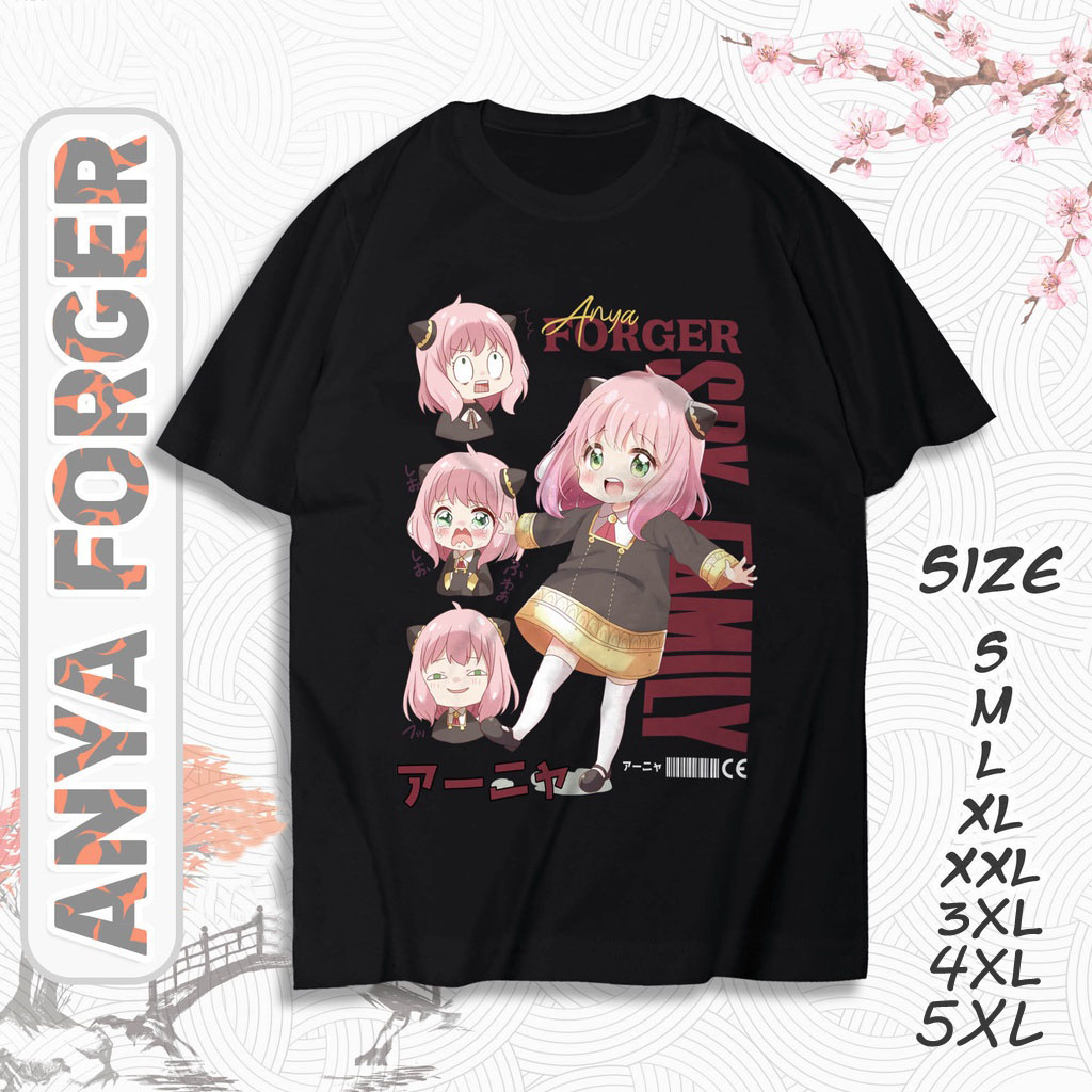 spy-family-แฟชั่นเสื้อยืดสีดำ-ขาวลายการ์ตูน-ขนาด-s-5xl-เสื้อโอเวอร์ไซส์ผู้ชายและผู้หญิง-คอกลมสไตล์ที่น่าสนใจ