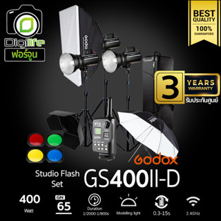 Godox Studio Flash GS400II-D SET ชุดไฟสตูดิโอ 400W - รับประกันศูนย์ Godox Thailand 3ปี ( GS400 II -D )