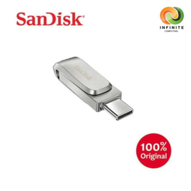 SanDisk Ultra Dual Drive Luxe USB 3.1 TypeCTM Flash Drive Shopee
