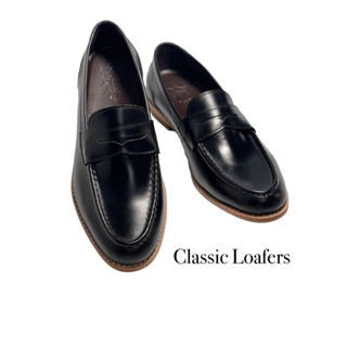 ภาพหน้าปกสินค้าClassic Loafers รองเท้าคัชชูหนังแท้ สีดำ รุ่นพรีเมี่ยม ใส่ออกงาน งานพิธี หรือใส่ทำงาน เปลี่ยนไซส์ได้ ที่เกี่ยวข้อง