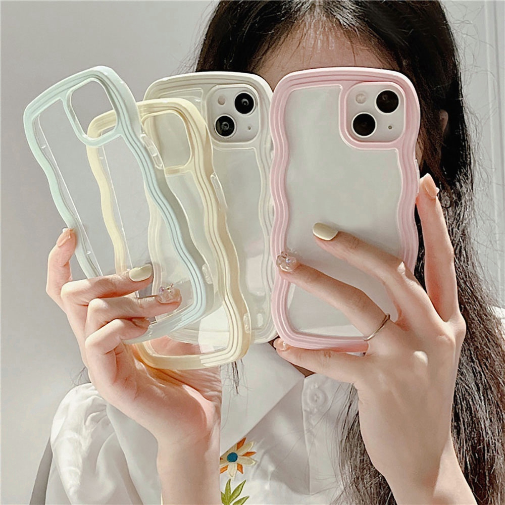 สีลูกกวาดแฟชั่นที่เรียบง่ายสำหรับ-compatible-for-iphone11-13-14-12-pro-max-8-7-14-plus-x-xr-xs-max-se-โทรศัพท์มือถือกรณี