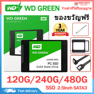 Wd green SSD (SSD) 120GB/240GB/480GB SATA III 2.5 นิ้ว เหมาะสําหรับแล็ปท็อป/คอมพิวเตอร์ส่วนตัว รับประกัน 3 ปี