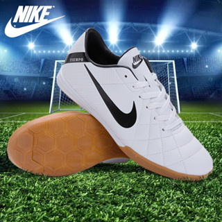 Nike＿19 Tiempo Turf รองเท้าฟุตบอล รองเท้าฟุตบอลผู้ชาย รองเท้าฟุตซอล สีดำ/สีขาว ขนาด39-44