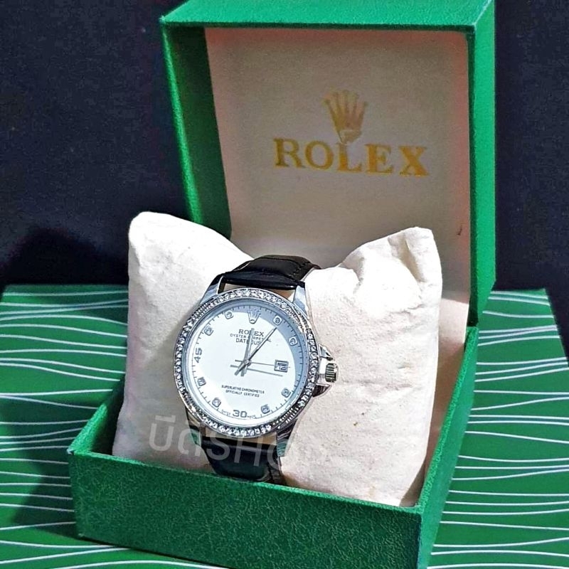 นาฬิกา-rolexx-leather-strap