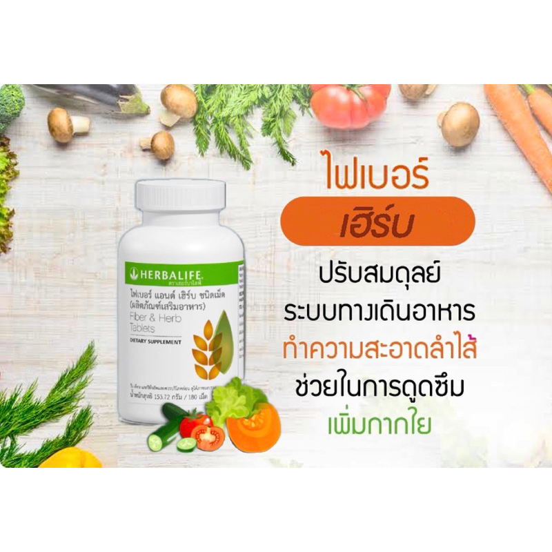 ภาพหน้าปกสินค้าHerballife ไฟเบอร์เฮิร์บ Fiber and Herb ช่วยเพิ่มกากในระบบทางเดินอาหารและช่วยกระตุ้นการขับถ่าย 180 เม็ด จากร้าน healthyclub4289 บน Shopee