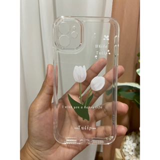 white tulipเคสโทรศัพท์ Apple iPhone 11 ทิวทิปสีขาว