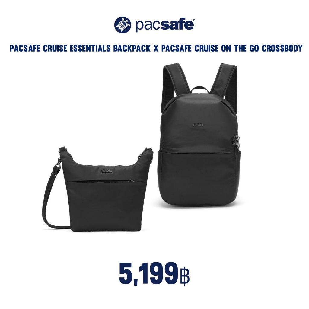 Pacsafe CRUISE ESSENTIALS BACKPACK X Pacsafe Cruise on the go crossbody