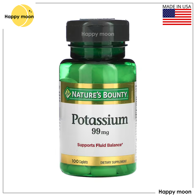 Nature's Bounty, Potassium, 99 mg, 100 Caplets Shopee Thailand