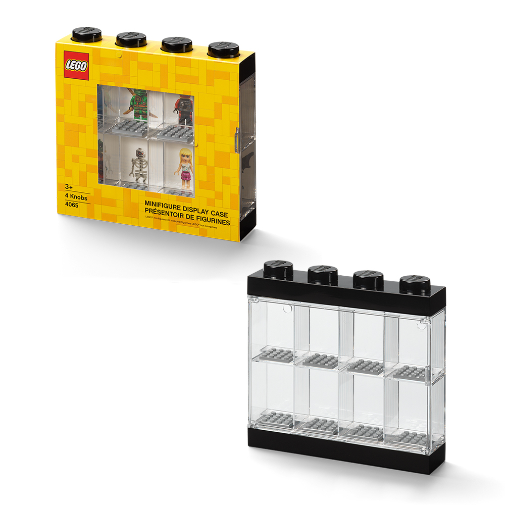 lego-minifigure-display-case-8-black-กล่องใส่มินิฟิกเกอร์-เลโก้-ดิสเพลย์เคส-สีดำ-8-ช่อง-ของแท้-100