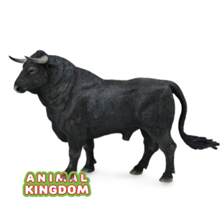 Animal Kingdom - โมเดลสัตว์ วัวกระทิง ดำ ขนาด 16.00 CM (จากหาดใหญ่)