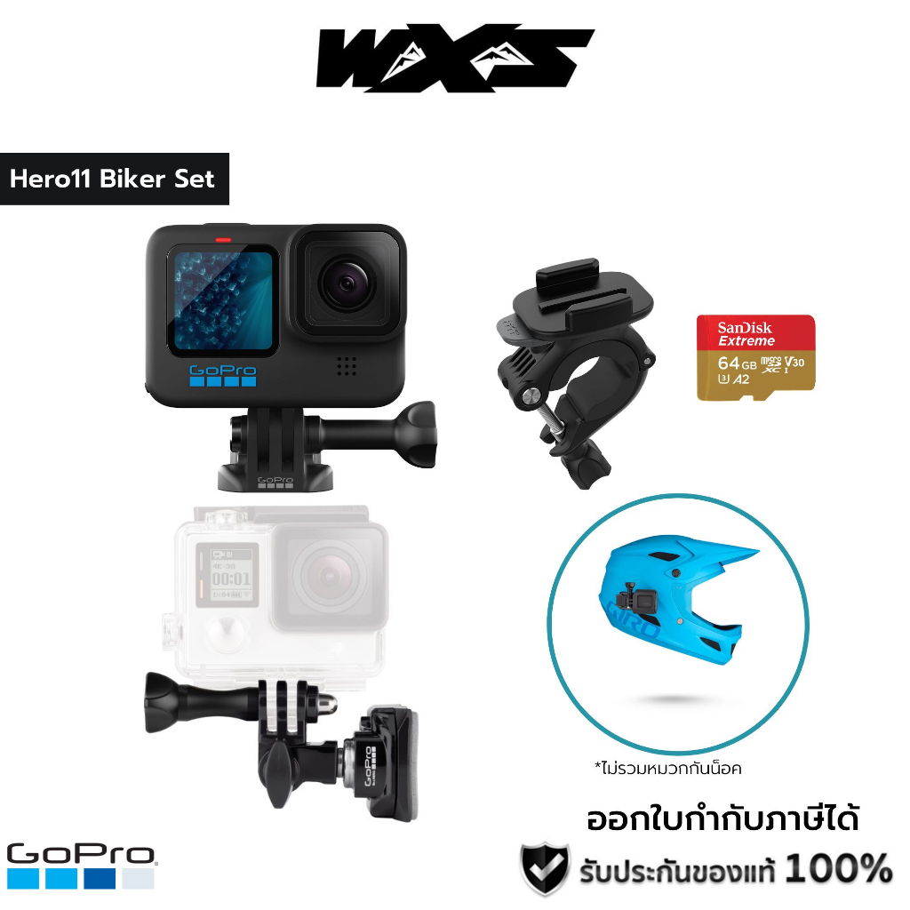 GoPro HERO11 Black /Biker set/Sport Set/Adventure Set/Diving Set สินค้า ...