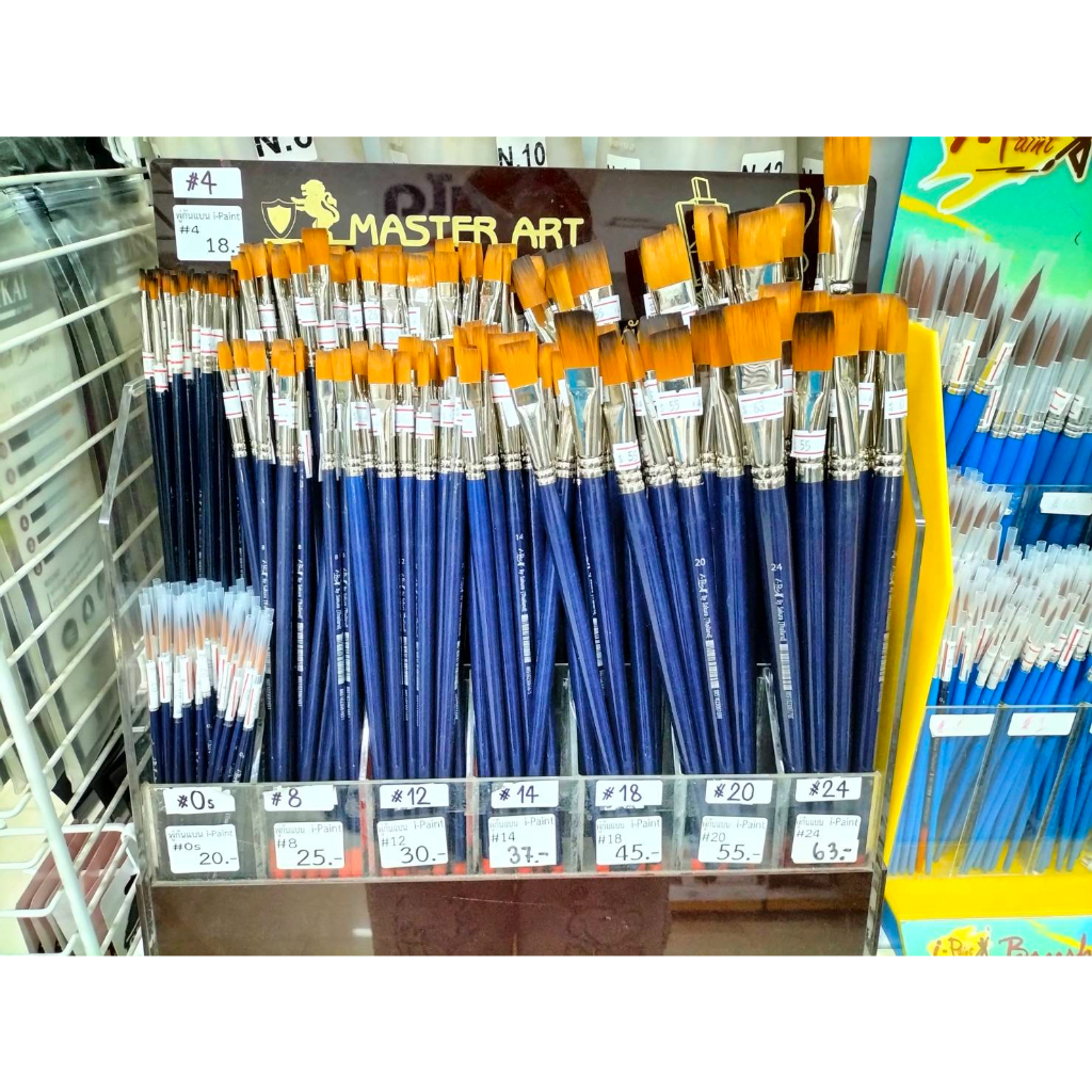 i-paint-ไอเพ้นท์-พู่กันพัด-พู่กันแบน-พู่กัน-liner-รหัส-ip-br