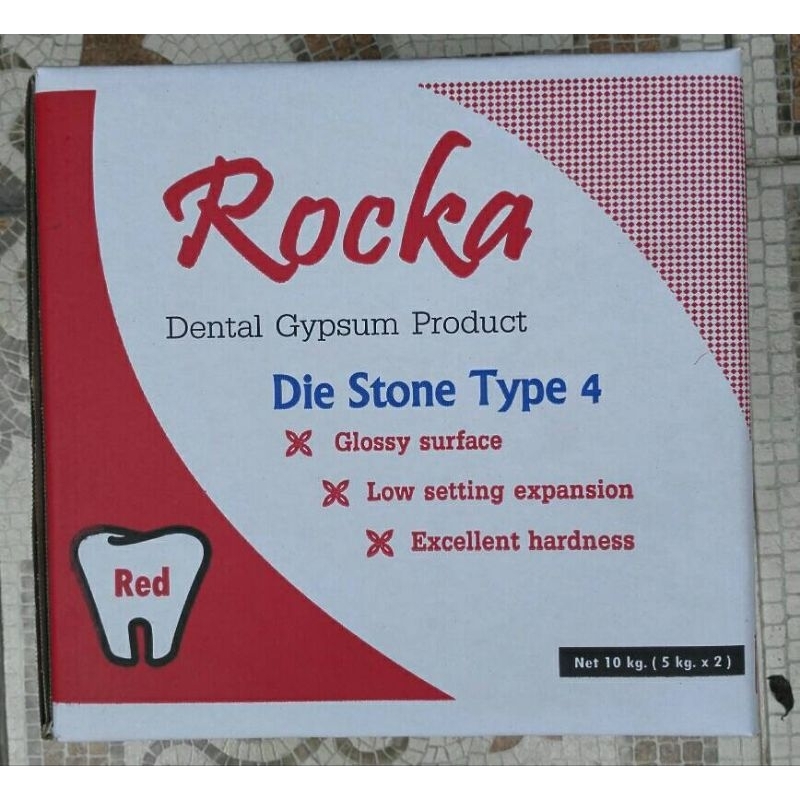 Rocka dental Gypsum Product ปูนสำหรับงานเทแบบโมเดลทันตกรรม และ งานศิลปะ
