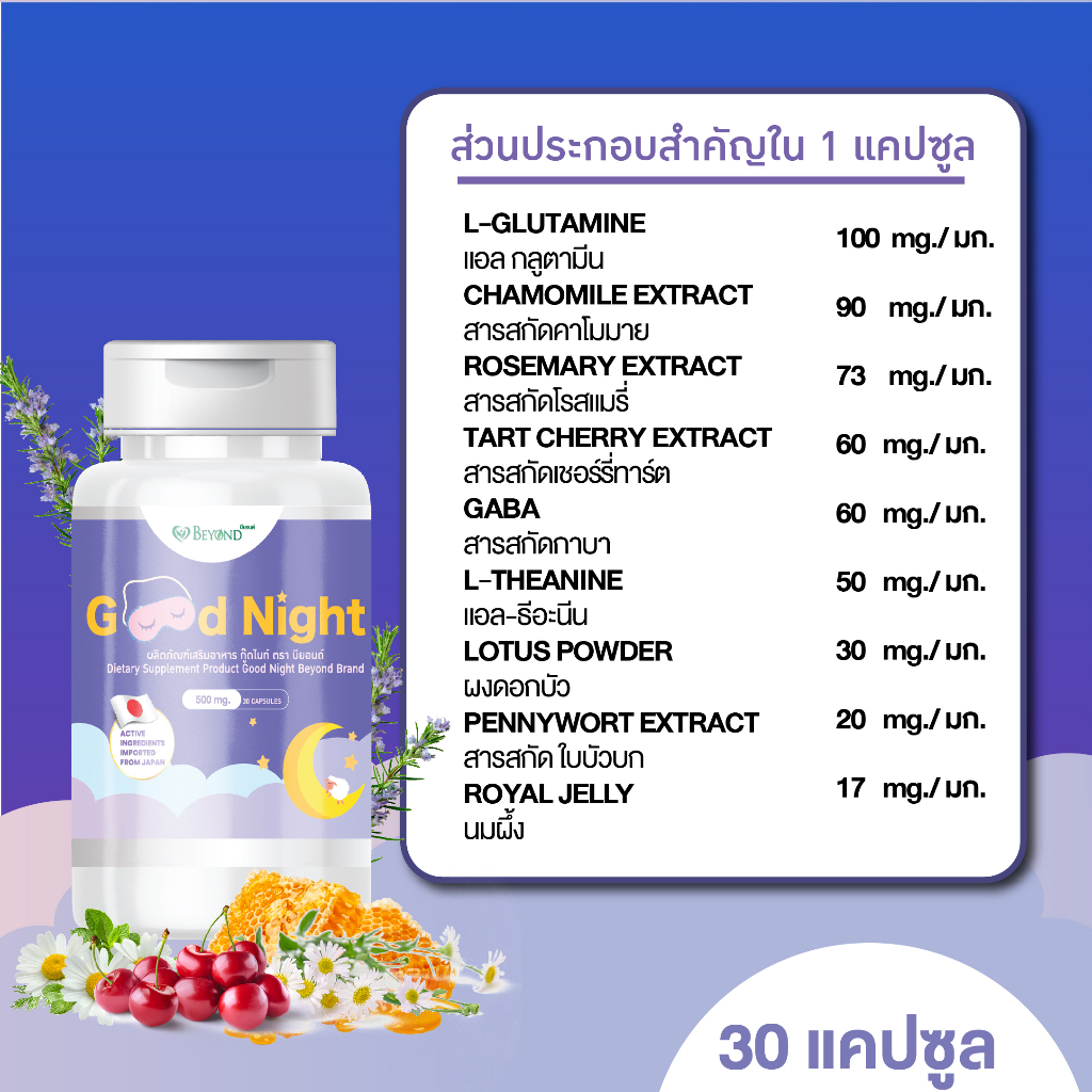 วิตามินเพื่อการนอนหลับ-จากสารสกัด-9-in-1-มีกาบา-gaba-จาก-ญี่ปุ่น-อาหารเสริมช่วยให้นอนหลับ-หลับลึก-ผ่อนคลาย