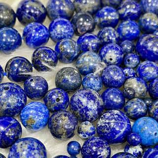 ** แบ่งขาย 1,3 เม็ด ** ลาพิสลาซูรี (Lapis lazuli)  หินนำโชค หินมงคล หินธรรมชาติ หินแบ่งขาย (ราคาต่อเม็ด)