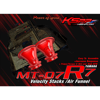 KSPP ปากแตรแต่ง สำหรับ Yamaha MT07 R7 Velocity stack