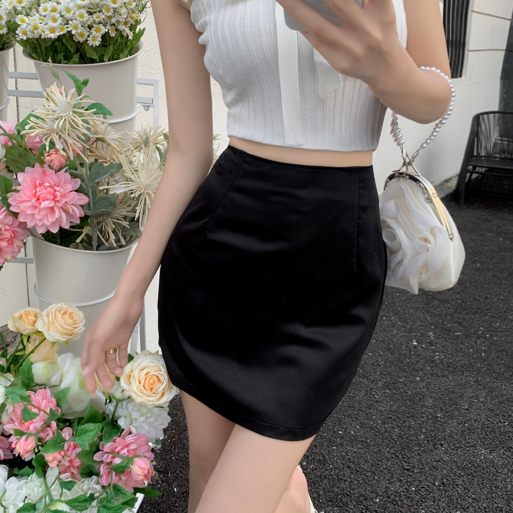 cicisho-q298-mini-skirts-กระโปรงสั้นทรงเอเบสิค-เอวสูง-ลุคหวานใส่จับคู่แมทช์หวานๆสไตล์เกาหลี