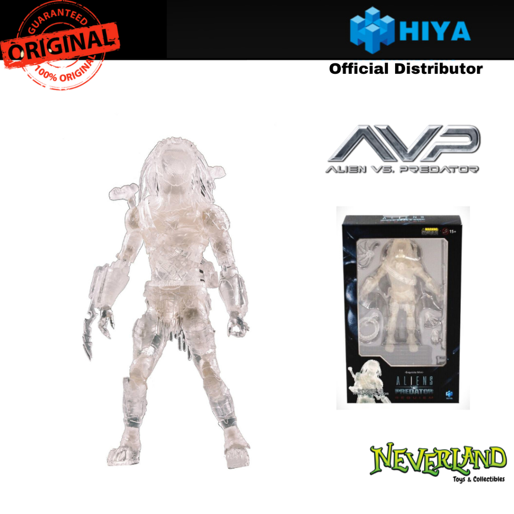 Hiya Toys AVP 2 Invisible Wolf Predator PX Exquisite Mini Series 1:18 ...