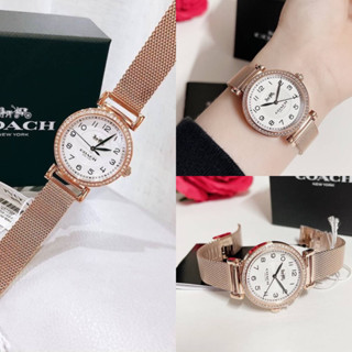 🎀 (สด-ผ่อน) นาฬิกาCOACH หน้าปัด 32 มิล 14503398 COACH Madison Ladies Rose Gold-tone Watch