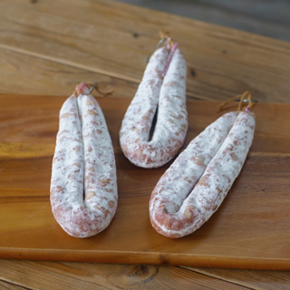 Saucisse Sèche Nature Dried Sausage Collier 100% Pork Natural Flavor 225g