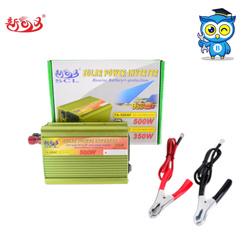 Sunchonglic 12V dc to 230V ac 500AF 500W Modified Sine Wave Off Grid ...