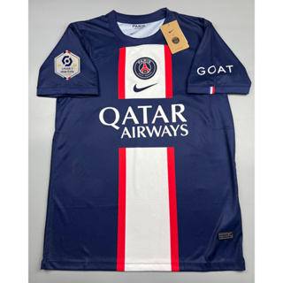 เสื้อบอล แฟนบอล ปารีส เหย้า 2022-23 PSG Home พร้อมอาร์มลีควัน แชมป์