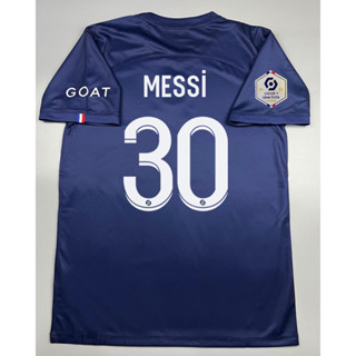 เสื้อบอล แฟนบอล ปารีส เหย้า 2022-23 PSG Home พร้อมเบอร์ชื่อ 30 MESSI อาร์มลีควัน แชมป์