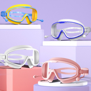 พร้อมส่ง*แว่นตาว่ายน้ำเด็ก แว่นตาว่ายน้ำ แว่นตาดําน้ําเด็ก สีสันสดใส แว่นว่ายน้ำเด็กป้องกันแสงแดด UVไม่เป็นฝ้า แว่นตาเด็ก ปรับระดับได้ Y005