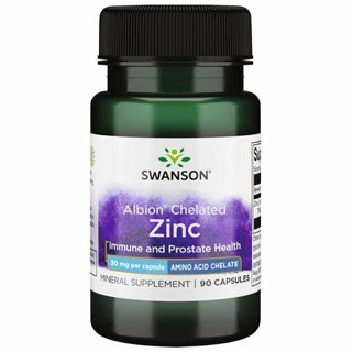 Swanson Ultra Albion Chelated Zinc Glycinate 30 mg 90 capsules คีเลตซิงค์