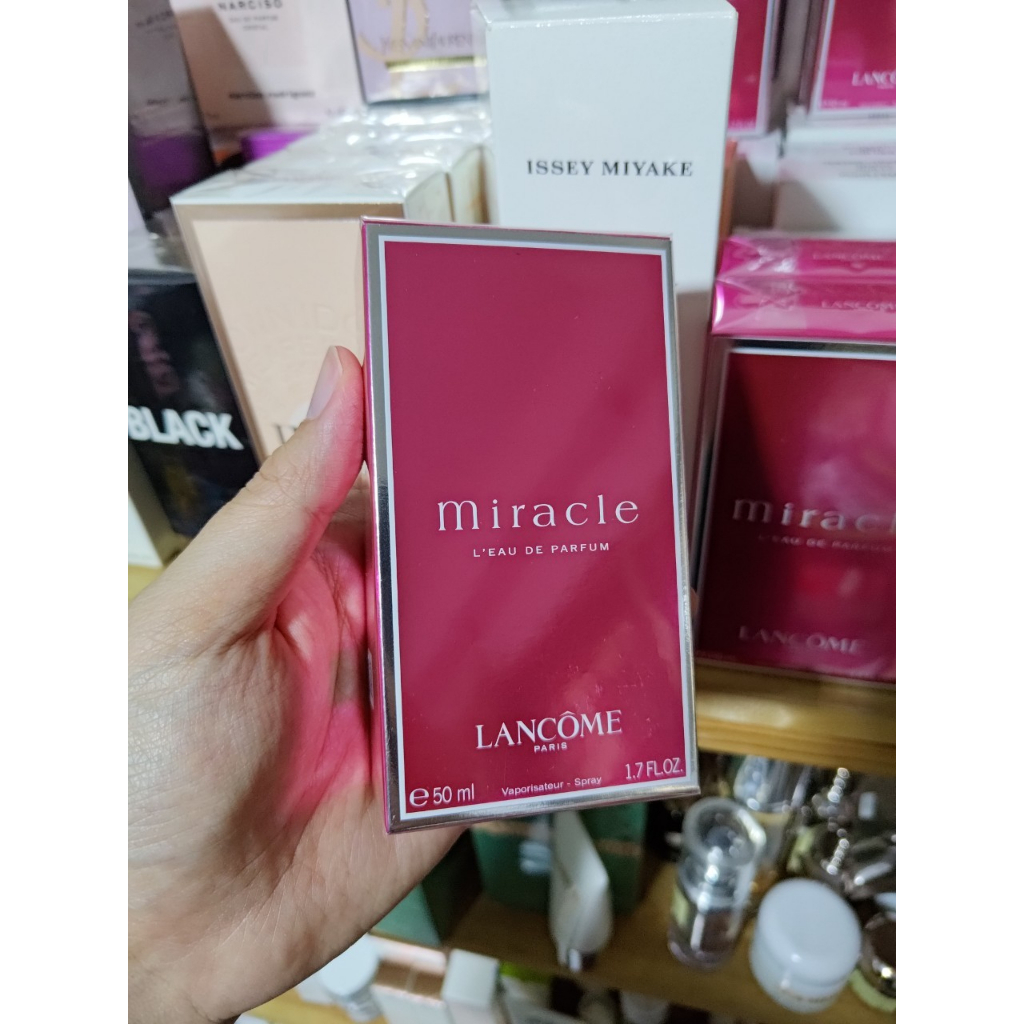 เลือกขนาด-น้ำหอม-lancome-miracle-edp-ลังโคม-มิราเคิล-ขนาดปกติ-กล่องซีล-มีฉลากไทย-ems