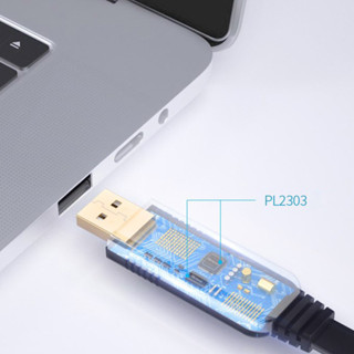 สาย USB to RJ45 Console Cable Prolific PL2303 USB RS232 Serial to RJ45 ...