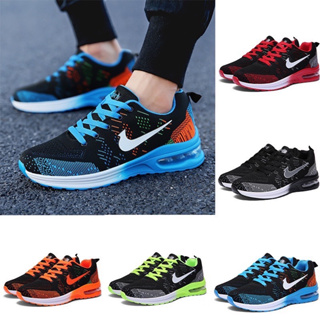 【พร้อมส่ง: 35-46 】รองเท้าวิ่ง รองเท้ากีฬา ผ้าตาข่าย ระบายอากาศ คุณภาพสูง สไตล์เกาหลี สําหรับผู้ชาย และผู้หญิง 5 สี