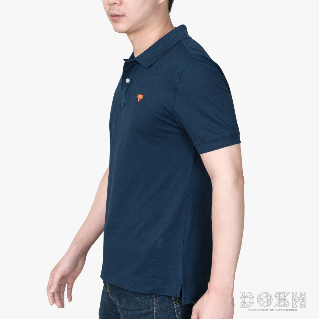 dosh-mens-polo-shirts-superman-เสื้อโปโล-9dsmp5007-nv