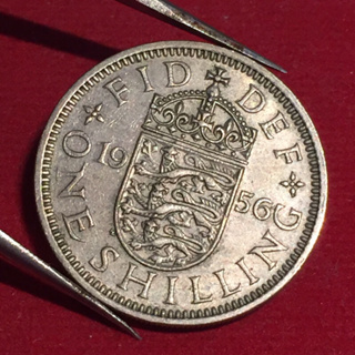 เหรียญอังกฤษ 1 ชิลลิ่ง ปี 1956