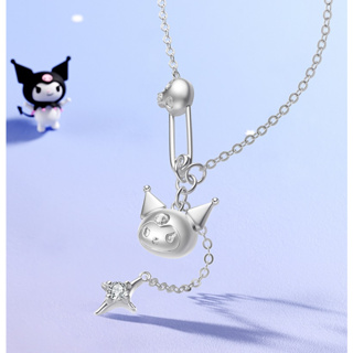 Zhenggang ZGOx Sanrio Kulomi Little Devil Sterling Silver Necklace Female Small People Design Valentines Day Birthday G