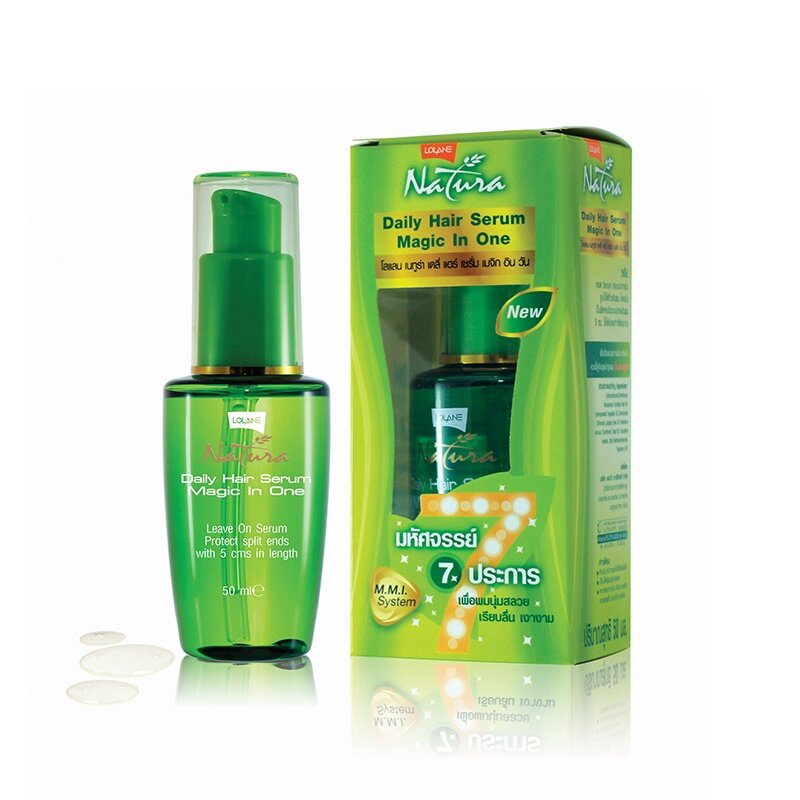 โลแลน-เนทูร่า-เดลี่-แฮร์-เซรั่ม-ฟอร์ดรายแอนด์-ดาเมจ-แฮร์-lolane-natura-serum-50มล-ผมเรียบลื่น-เงางาม-ซึมซับรวดเร็วกว่า