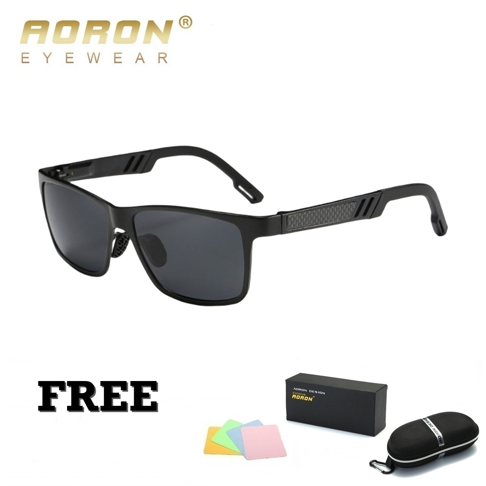 aoron-a6560-กรอบดำ-แว่นตากันแดด-เลนส์-hd-polarized-uv400-สินค้าพร้อมส่งจากไทย