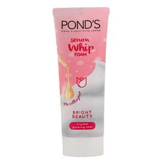 Ponds Serum Whip Foam Bright Beauty Crystal Glowing Skin 100 G พอนด์ส เซรั่ม วิป โฟม ไบรท์ บิวตี้ คริสตัล โกลว์ลิ่ง สกิน 100 กรัม