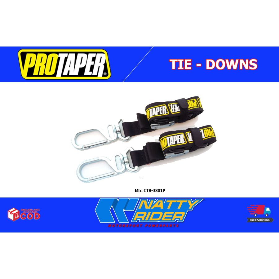 Pro Taper "TIEDOWNS" สายรัดมัดรถ สินค้าลิขสิทธิ์เเท้ Shopee Thailand