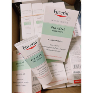 💥Exp.12/2024 👉🏻มีกล่อง Eucerin Pro ACNE SOLUTION CLEANSING GEL 20ml.(ขนาดทดลอง)