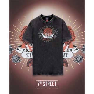 7th Street เสื้อฟอกวินเทจ แบบโอเวอไซส์ (Vintage Oversize) รุ่น V-SOL002 VALENTINE COLLECTION.