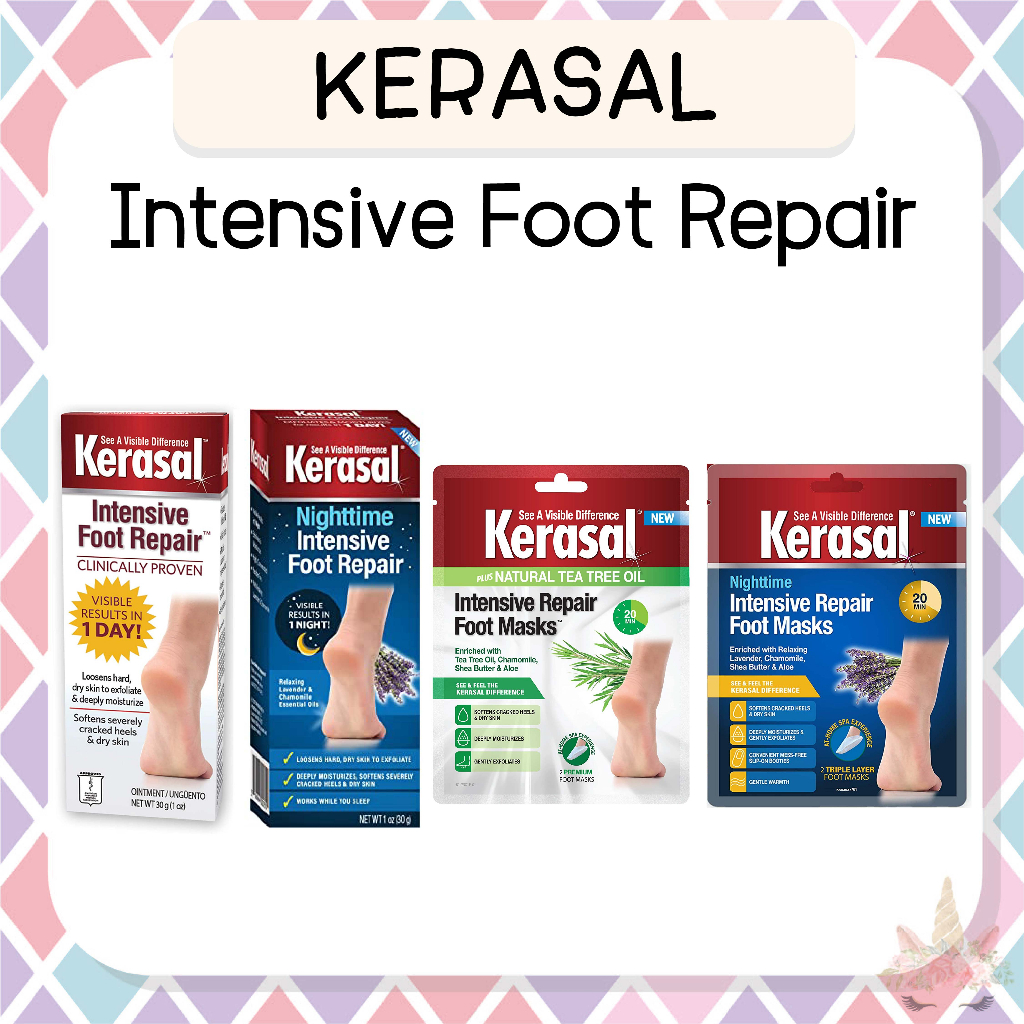*พร้อมส่ง/ของแท้‼️* Kerasal Intensive Foot Repair ครีมทาฝ่าเท้าแห้ง ส้น