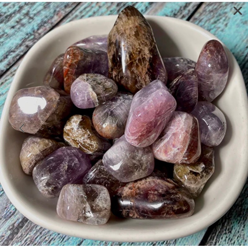 ภาพสินค้า1 Pc Natural Red Auralite -23 2-3 cm Polished Tumble Stone / Top High Quality Stone / Pocket Stone Healing Chakra. จากร้าน lapisbkk บน Shopee ภาพที่ 1