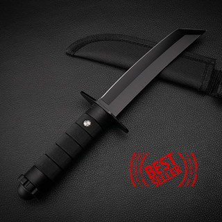 KNIFE X-305 มีดเดินป่าด้ามตรงอย่างดี มีดพกพา (11.5 นิ้ว) มีดแคมป์ปิ้ง ฟรีซองเก็บมีดอย่างดี พร้อมส่ง