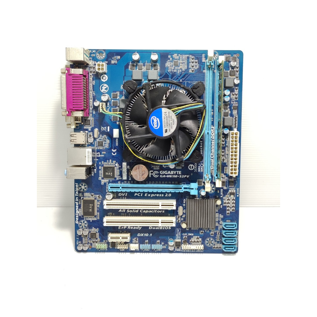เมนบอร์ด intel 1155 Gigabyte +CPU I3 + Ram 2GB พร้อมฝาหลัง | Shopee ...