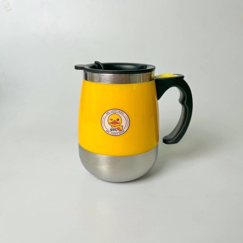 แก้วชงกาแฟอัตโนมัติ-แก้วปั่นเป็ด-วัสดุสแตนเลส304-เก็บร้อนเย็นดีมาก-400ml