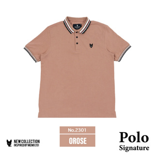 ภาพหน้าปกสินค้าMemo By AEIOU เสื้อโปโล 🟫 สีโอรสเบจ Memo🦊 Premium Polo Signature OROSE ลิขสิทธิ์แท้ ที่เกี่ยวข้อง