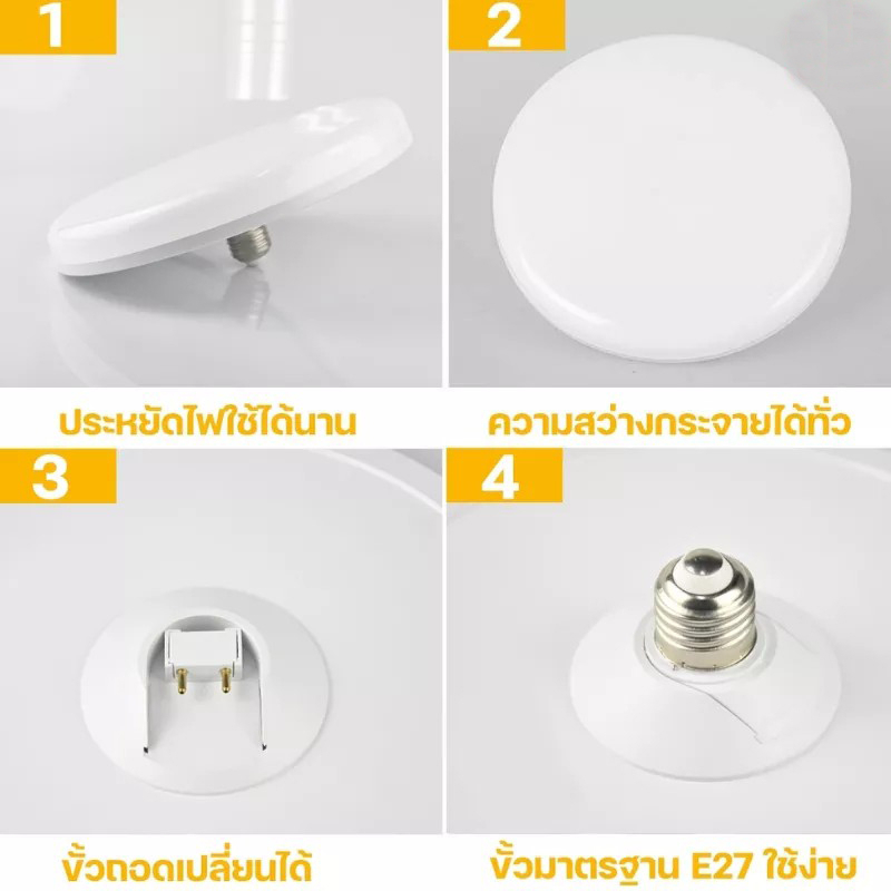 หลอดไฟ-led-ทรง-ufo-ขั้วถอดได้-โคมไฟเพดาน-โคมซาลาเปา-โคมไฟกลม-45w-55w-85w