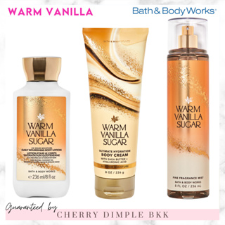 🍒ของแท้·ส่งไว·ถูก🍒BATH AND BODY WORKS กลิ่นฮิต "WARM VANILLA SUGAR" โลชั่น ครีมอาบน้ํา น้ำหอม เทียนหอม เจลล้างมือ